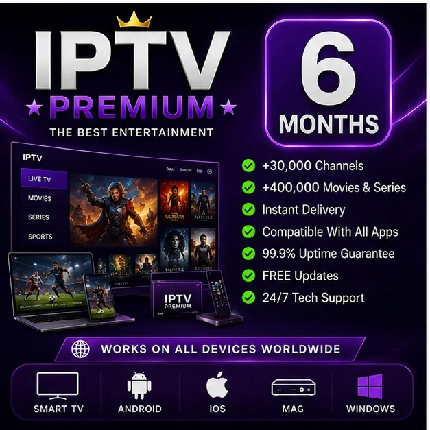 IPTV Premium 6 Mois